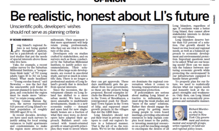 The Foggiest Idea in Newsday: Be Realistic, Honest About Long Island’s Future