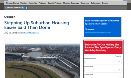 Gotham Gazette: Stepping Up Suburban Housing Easier Said Than Done