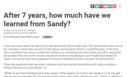 Interviewed by News 12 Long Island: After Seven Years, How Much Have We Learned From Sandy?