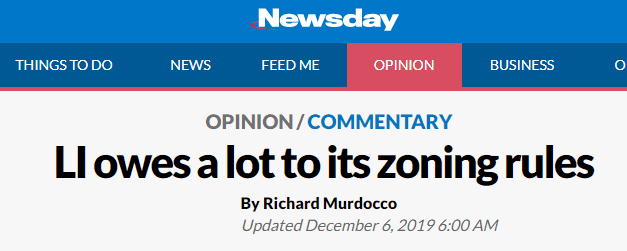 Newsday: A Flawed View of Long Island Zoning Rules