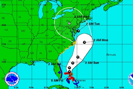 Hurricane Sandy Storm Track