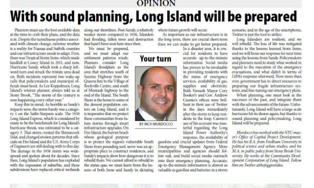 With Sound Planning, Long Island Will Be Prepared