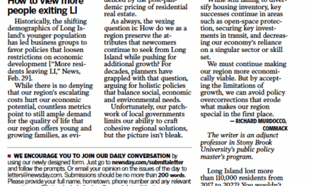 Featured in Newsday: How to View More People Exiting Long Island