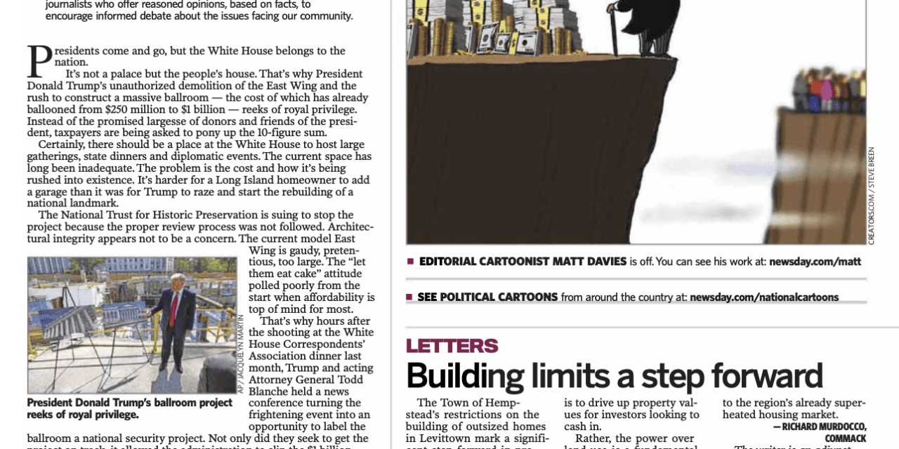 Featured in Newsday: Building Limits A Step Forward