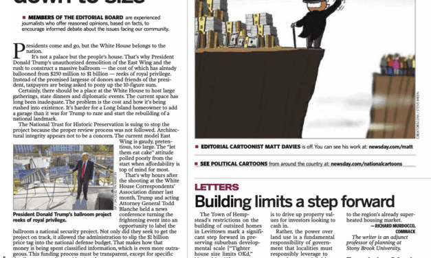 Featured in Newsday: Building Limits A Step Forward