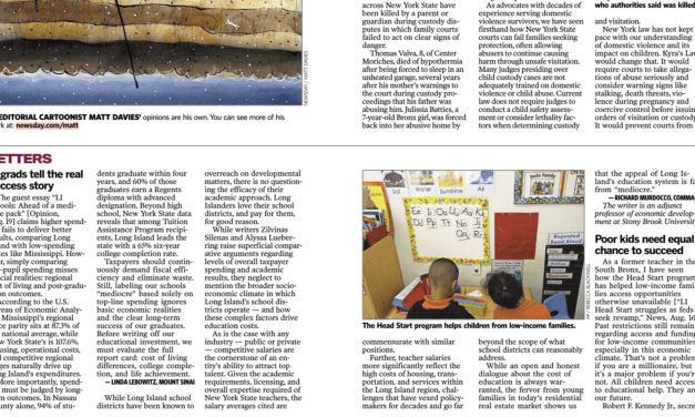 Featured in Newsday: LI Grads Tell The Real Success Story
